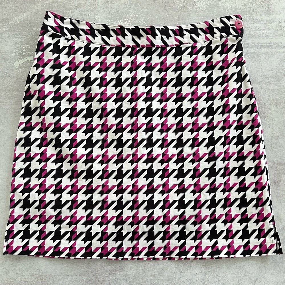 EP PRO Monarchy Houndstooth Print 2 Way Stretch Cotton Golf Skort, 8